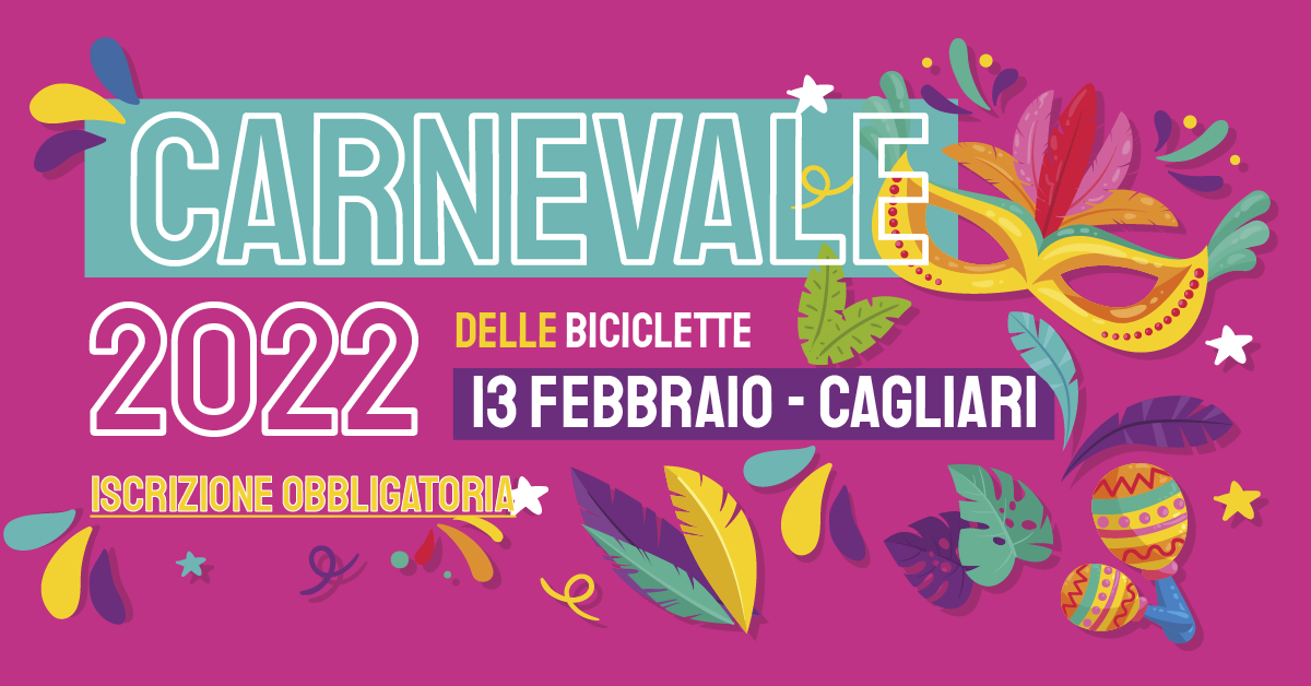 Carnevale delle biciclette Cagliari 13 febbraio 2022