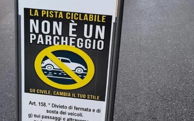 Ciclabile Umana a protezione dal parcheggio selvaggio